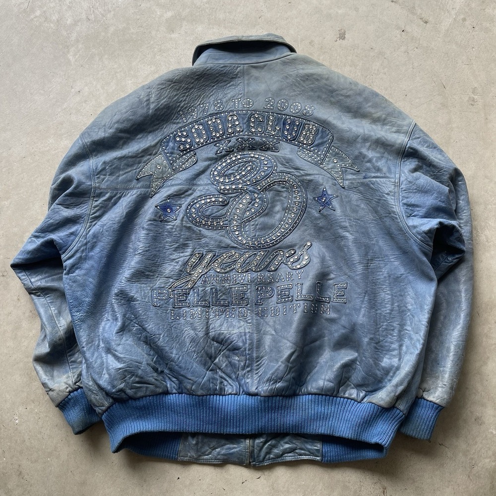 Pelle Pelle‎ 30th Anniversary MB Leather Jacket Hip Hop Rap Limited Edition 2XL